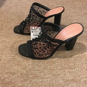 Zara High Heel Mesh Sandals